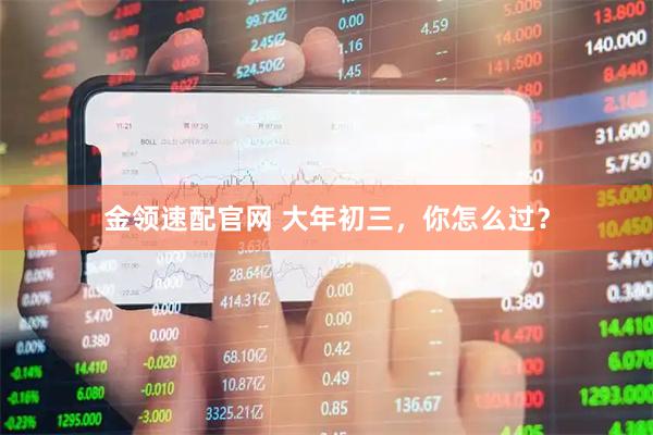 金领速配官网 大年初三，你怎么过？